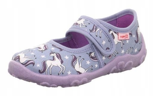 PANTOFLE TEKSTYLNE KAPCIE SUPERFIT BONNY UNICORN JEDNOROŻEC R.32