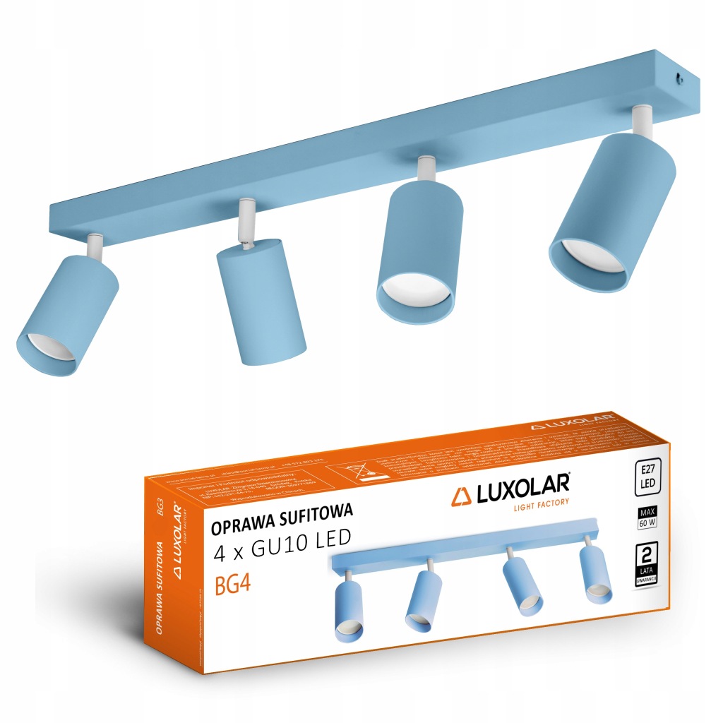 Lampa sufitowa Luxolar GU10 niebieski