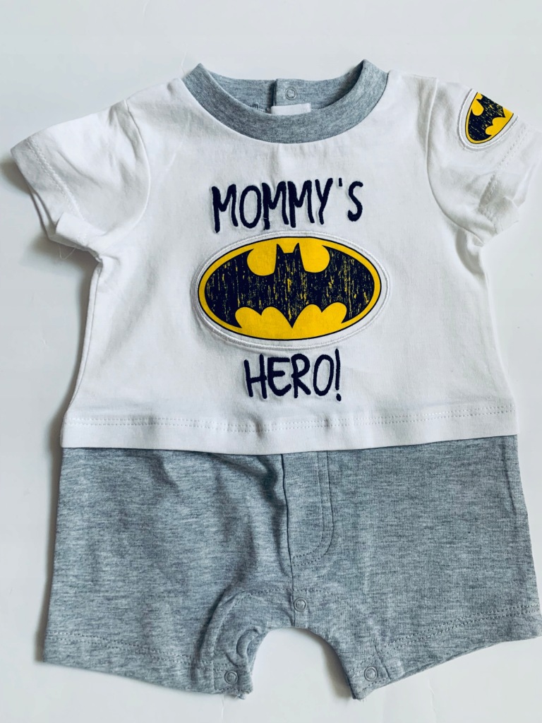 OVS Rampers niemowlęcy BATMAN 50 cm/0-1 m-ce