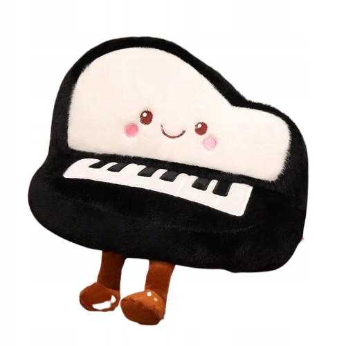 PLUSZOWA MASKOTKA ZABAWKA FORTEPIAN PIANINO DLA MIŁOŚNIKA MUZYKI 33 CM