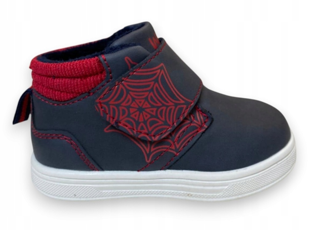 Buty botki jesienne zimowe dziecięce SPIDERMAN Wojtyłko ocieplane roz. 22
