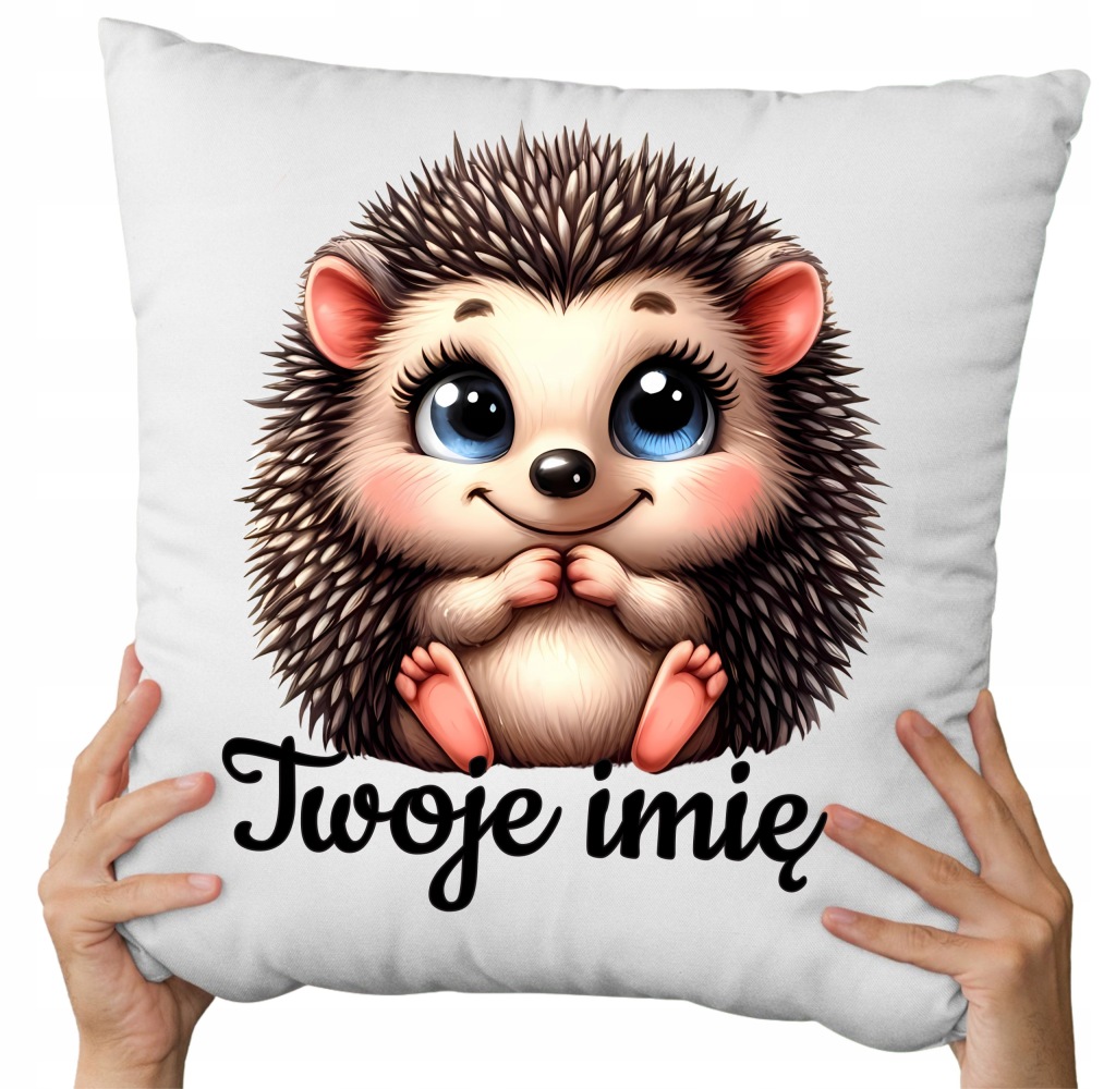 Poduszka jeż jeżyk + dowolne imię tekst