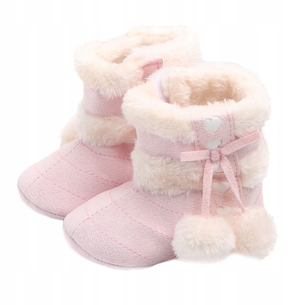 ŚNIEGOWCE DZIECIĘCE BUTY ZIMOWE DLA DZIEWCZYNEK PLUSZOWE NIEMOWLĘCE BUTY DO NAUKI CHODZENIA