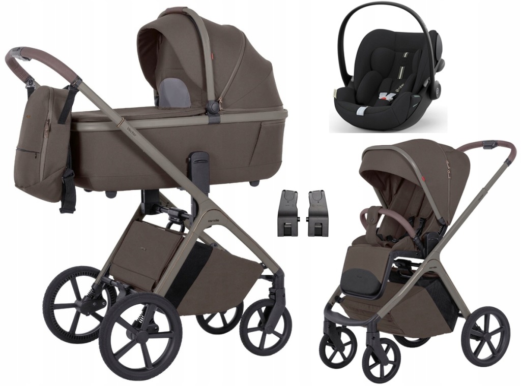 WÓZEK CARRELLO VECTOR NEW CYBEX CLOUD G PLUS 3w1 ADAPTERY Coffee Beige
