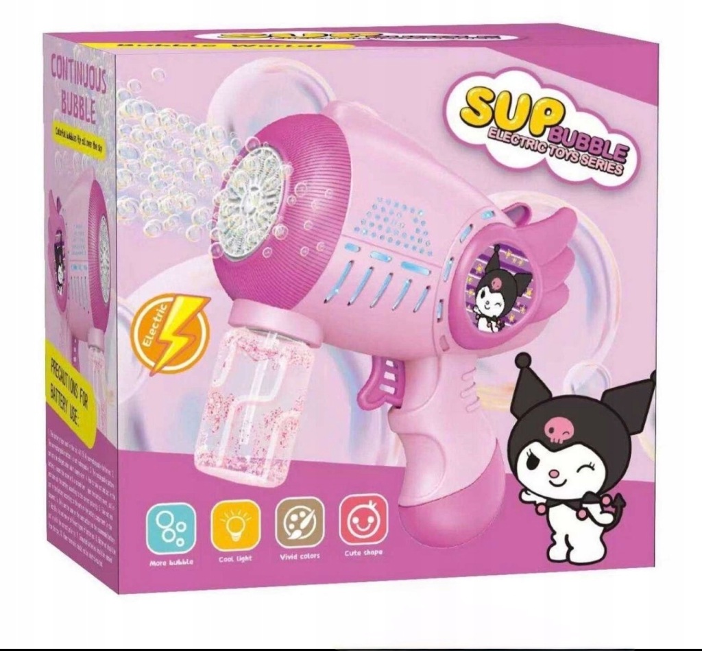 Pistolet do baniek mydlanych kuromi