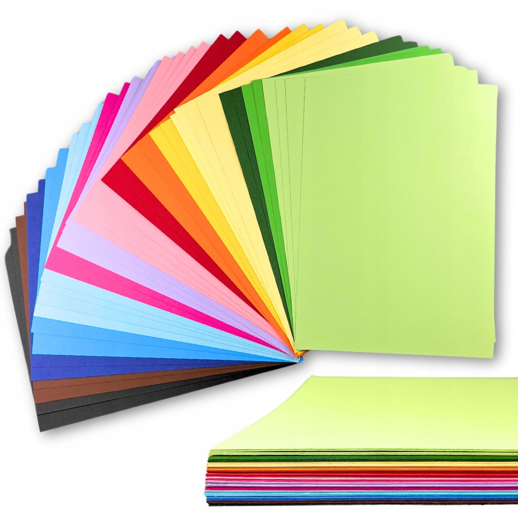 Papier kolorowy A4 40 arkuszy 225 g/m²