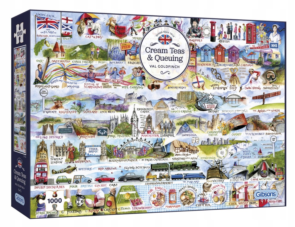 Puzzle Gibson 1000 elementów Puzzle 1000 Brytyjskie znaki szczególne G3