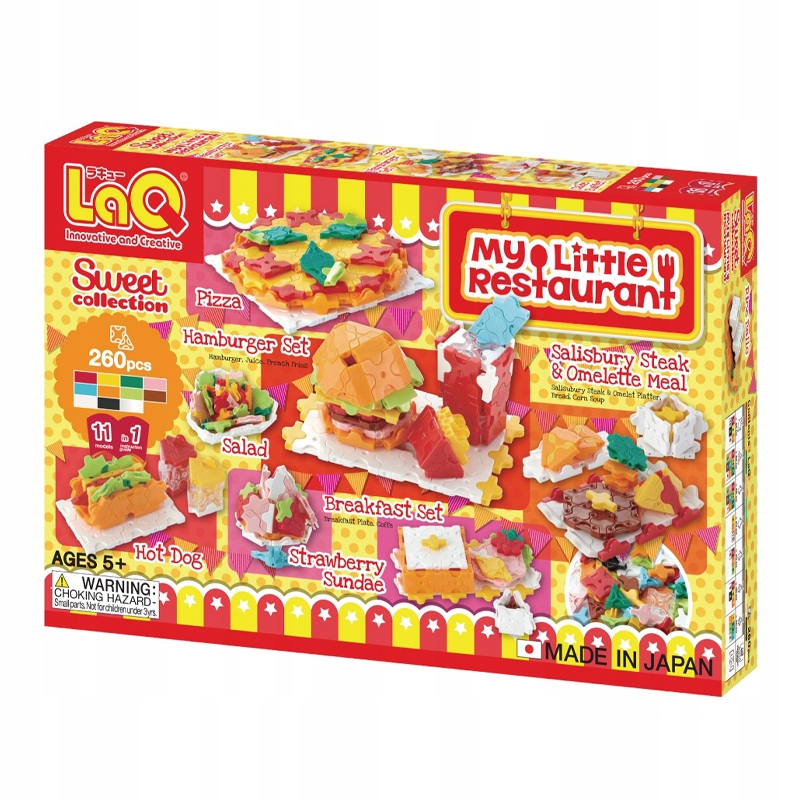 Klocki konstrukcyjne LaQ Sweet Collection My Little Restaurant 260 el.
