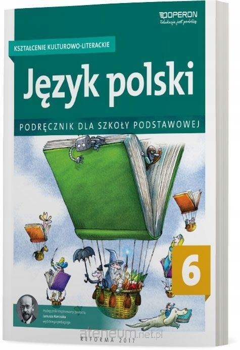 OKŁADKA NA PODRĘCZNIK DO JĘZYKA POLSKIEGO KULTUROWO LITERACKIE 6 OPERON