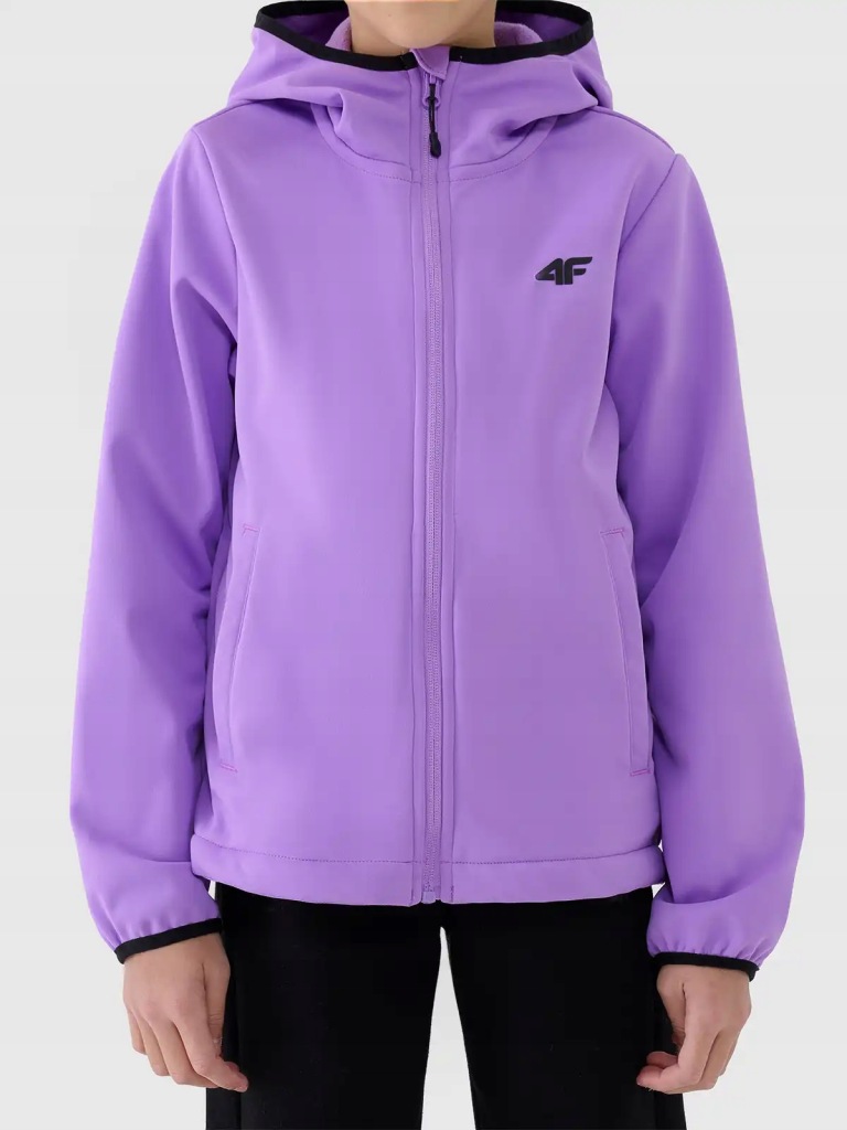 4F KURTKA SOFTSHELL DZIEWCZĘCA Z MEMBRANĄ NEO DRY 5000 TSOFF373 AW25 134