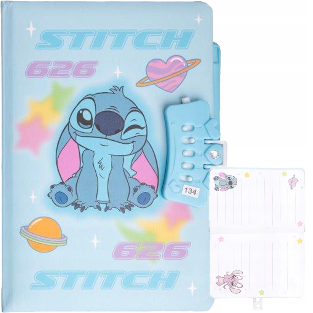 LILO&STITCH NOTES PAMIĘTNIK A5 NA SZYFR 80 kartek