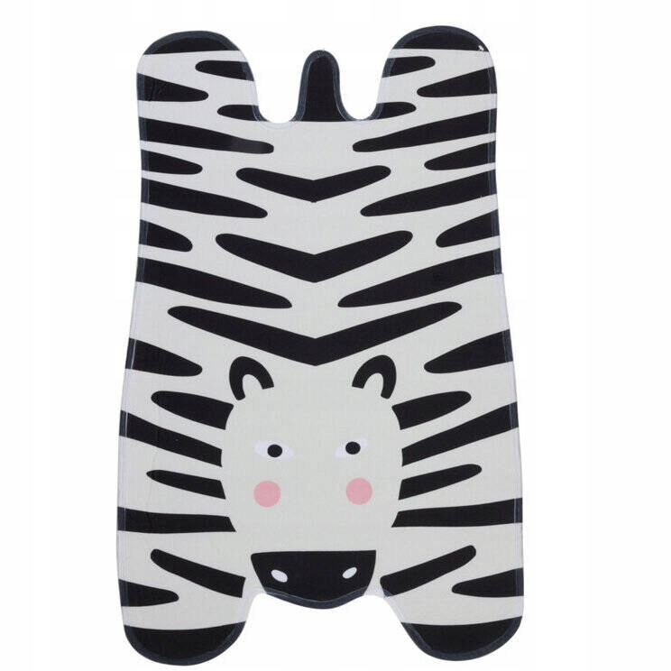 DYWAN DO POKOJU DZIECIĘCEGO DLA DZIECI ZEBRA 50 x 80 cm MATA DYWANIK
