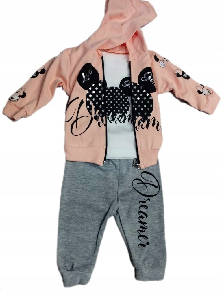 Komplet dziecięcy dziewczynka MYSZKA MINNIE DISNEY komplecik r. 80/86