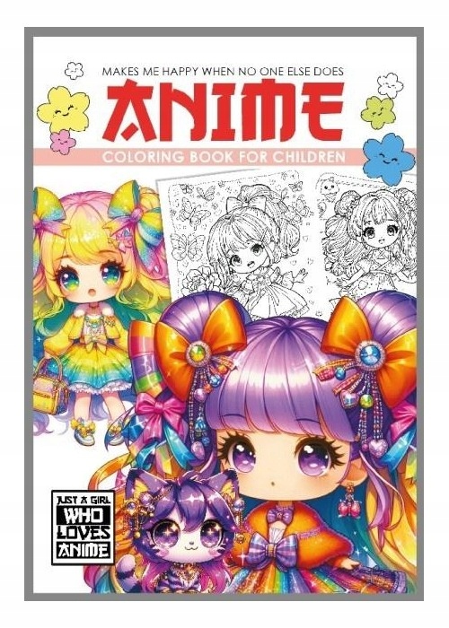 Kolorowanka A4 Anime Dla Dzieci