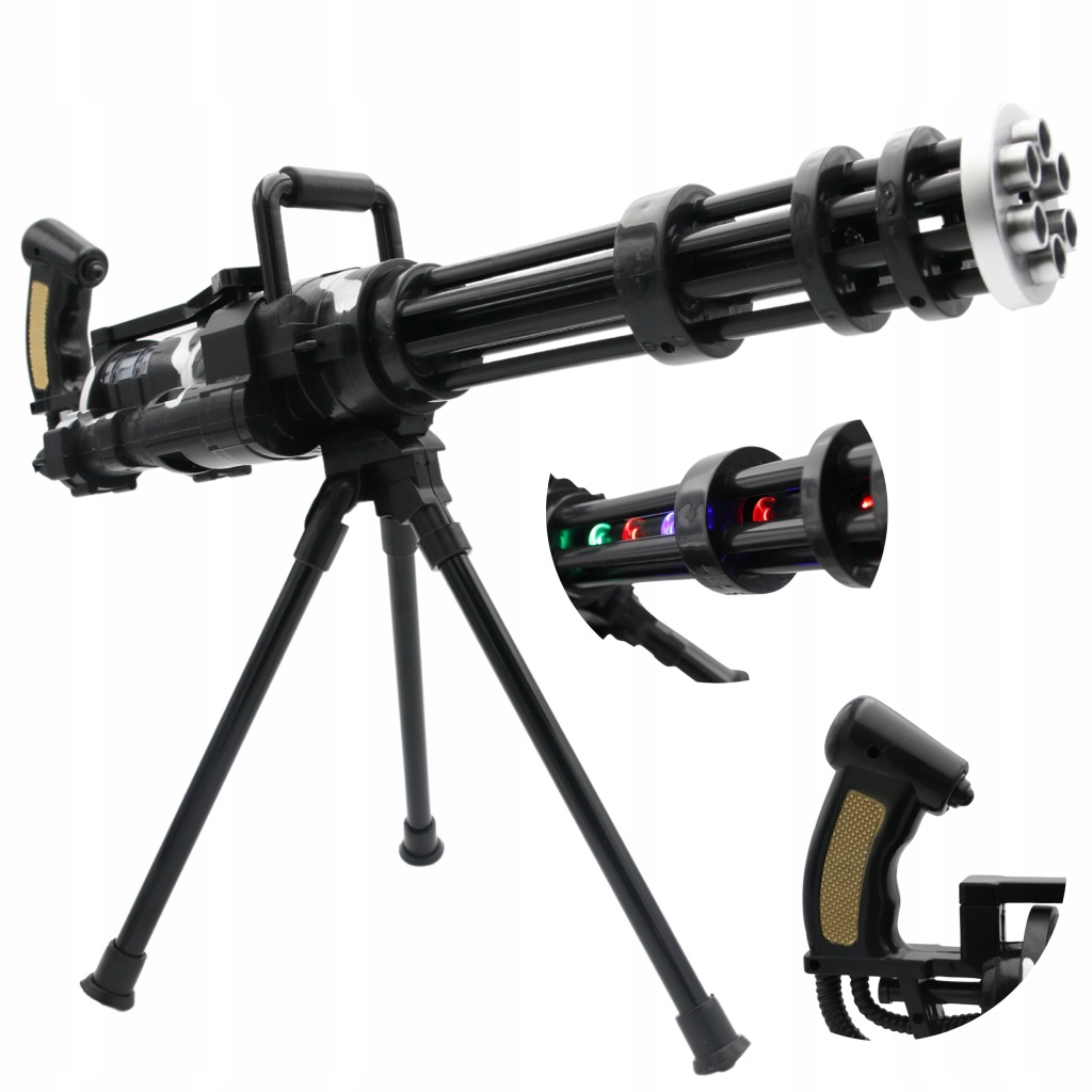 KARABIN DZWIĘKOWY SYGNAŁOWY DLA DZIECKA ŚWIECĄCY NA BATERIE MINIGUN