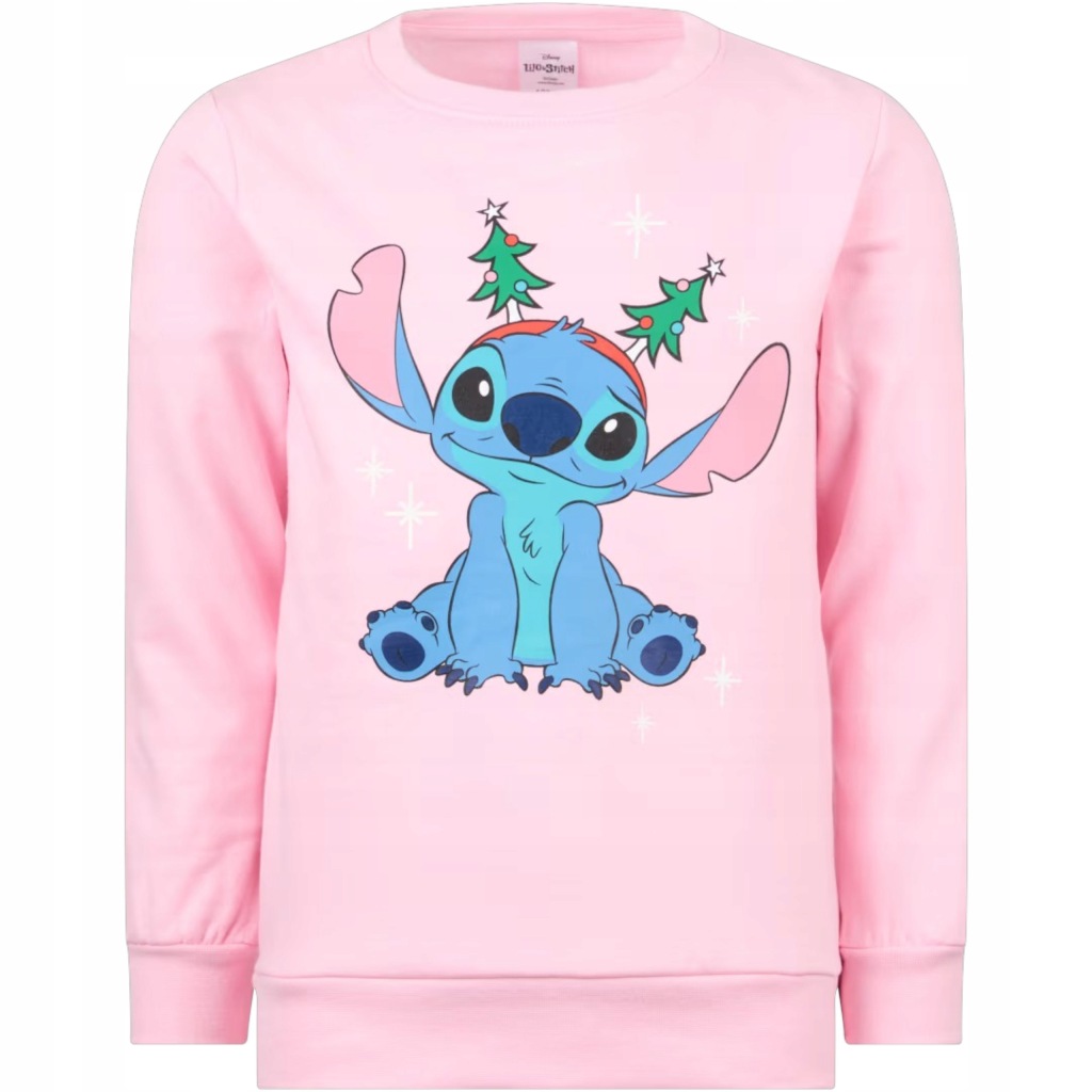 Sweterek Świąteczny Stitch Disney 110/116 Ciepły Miękki Dla Dzieci