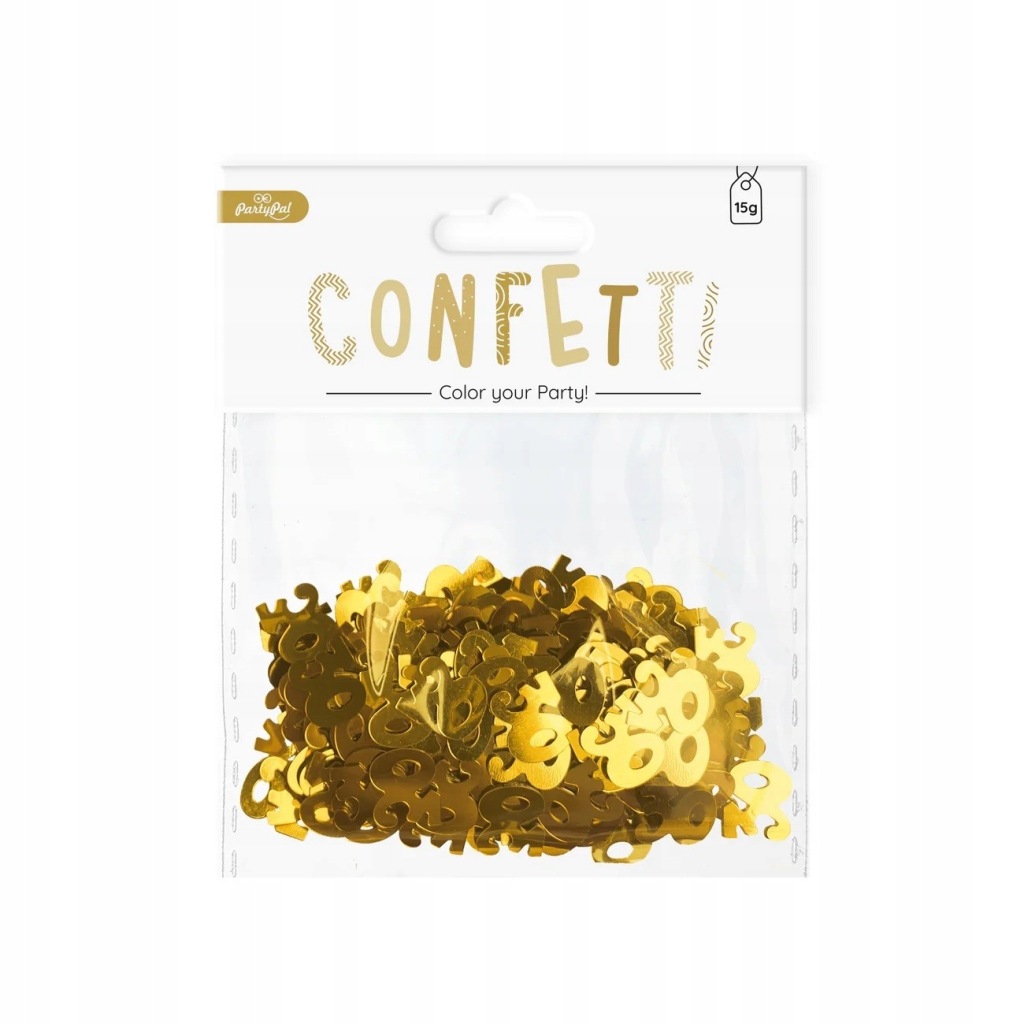 Konfetti Foliowe Dekoracja Na Stół Złote Cyfry Cyfra 30 Urodziny 15g