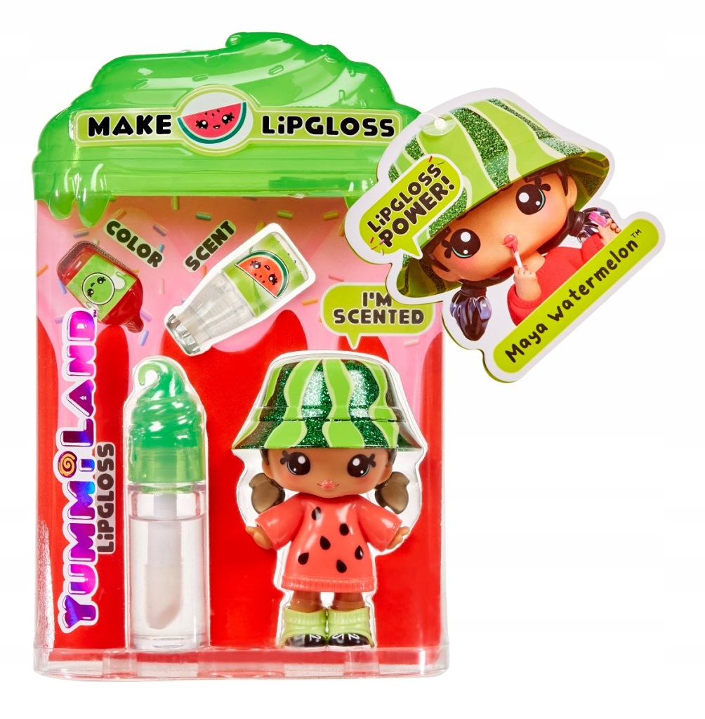 Yummiland Mała lalka z błyszczykiem do ust - Maya Watermelon