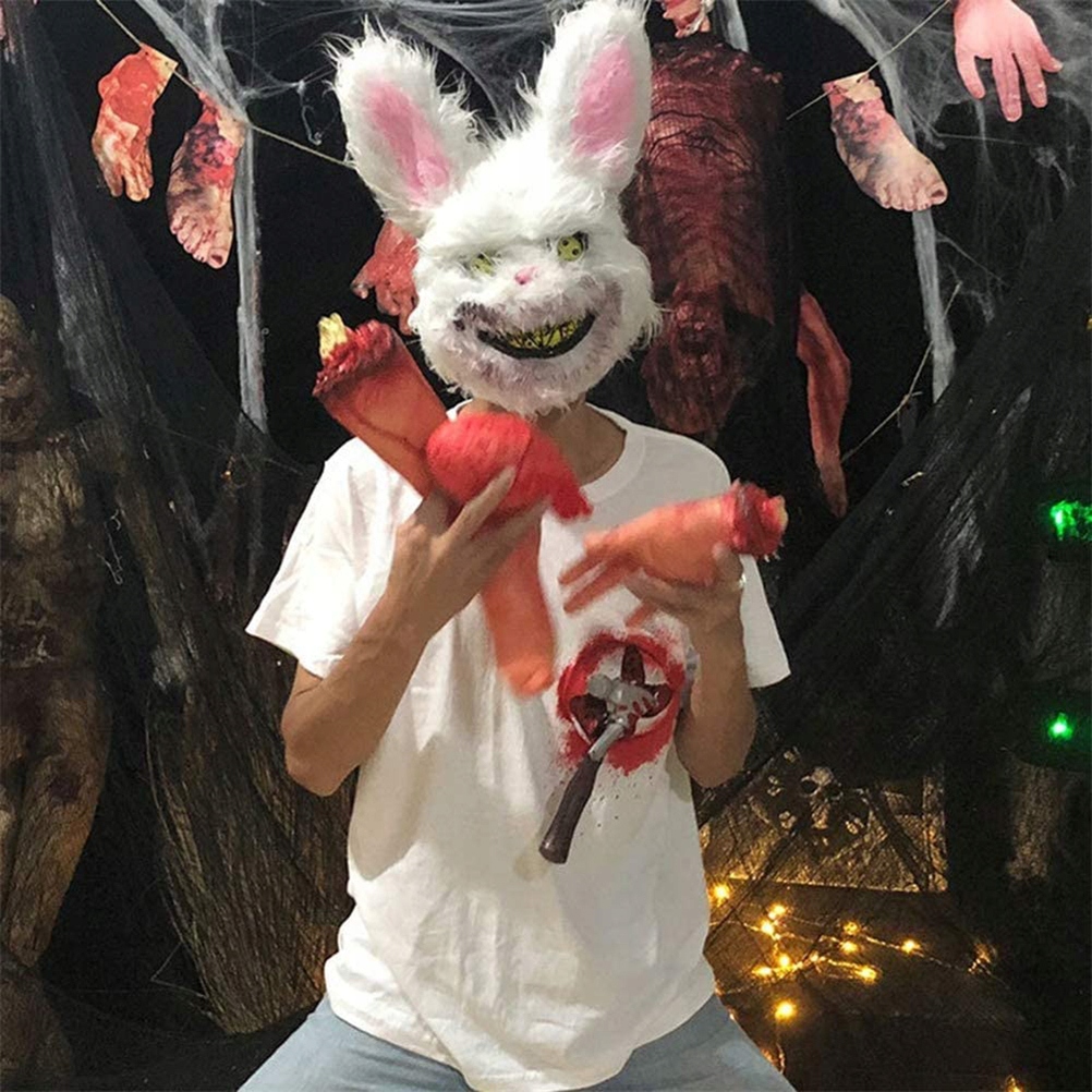 Maska na Halloween Kostium Królik Niedźwiedź Horror Cosplay Maska Karnawałowa