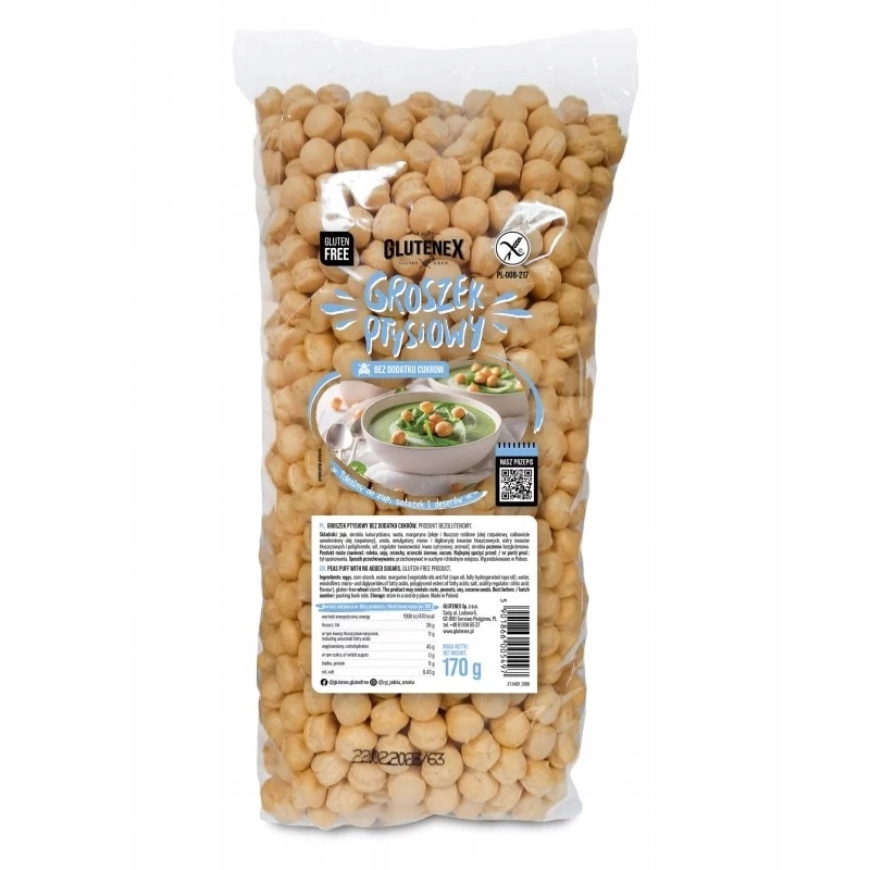 Groszek ptysiowy Glutenex bez dodatku cukrów 170 g bezglutenowy