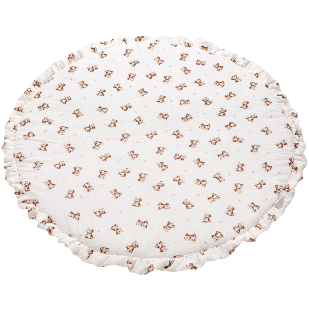 MUŚLINOWA MATA DO POKOJU ZABAWY Dla Dziecka BAWEŁNA VELVET 90CM