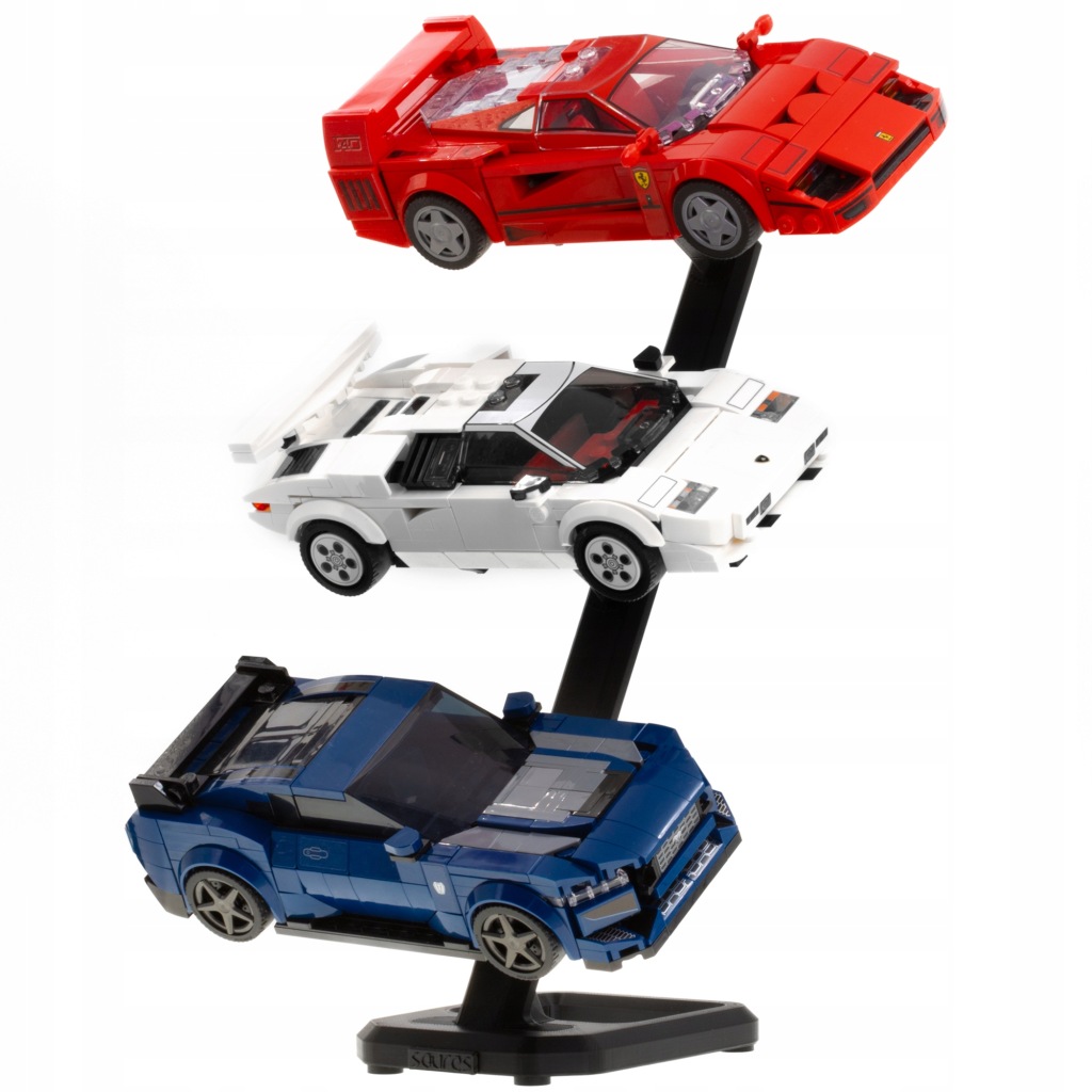 Stojak na auta LEGO Speed Champions | Podstawka na modele | 3 poziomy