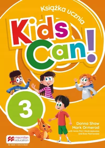 OKŁADKA NA PODRĘCZNIK DO JĘZYKA ANGIELSKIEGO KIDS CAN KLASA 3 MACMILLAN