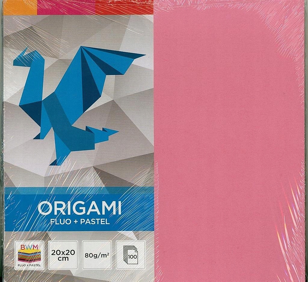Papier origami Interdruk wielokolorowy 20x20 cm 100 arkuszy 80 g/m²