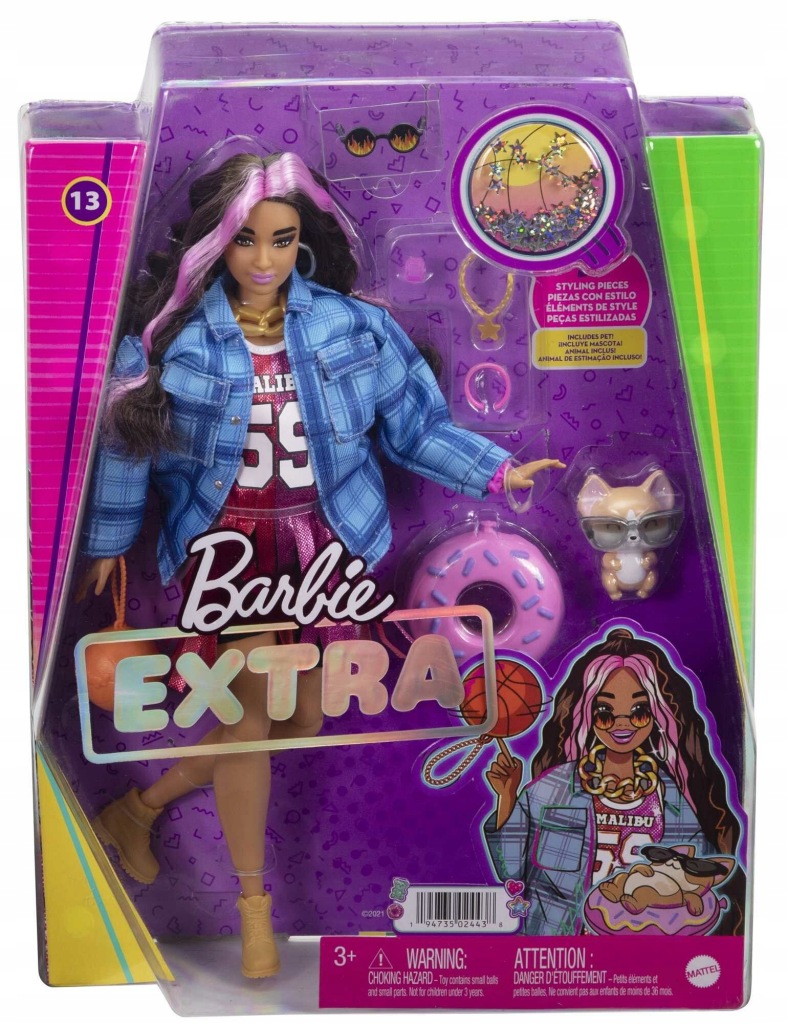 Lalka Barbie Extra Sportowa sukienka HDJ46