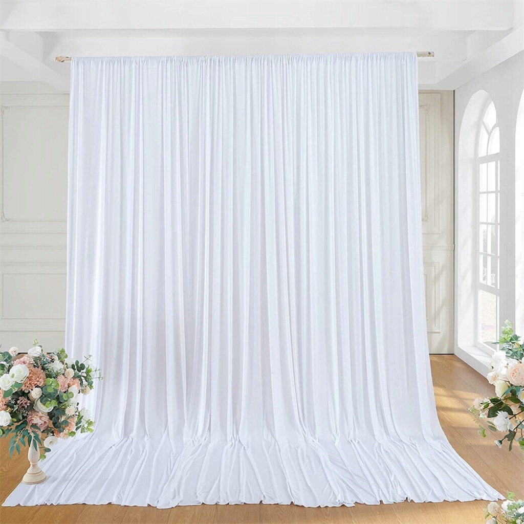 KURTYNA DEKORACYJNA PARTY BIAŁA 600 CM x 300 CM