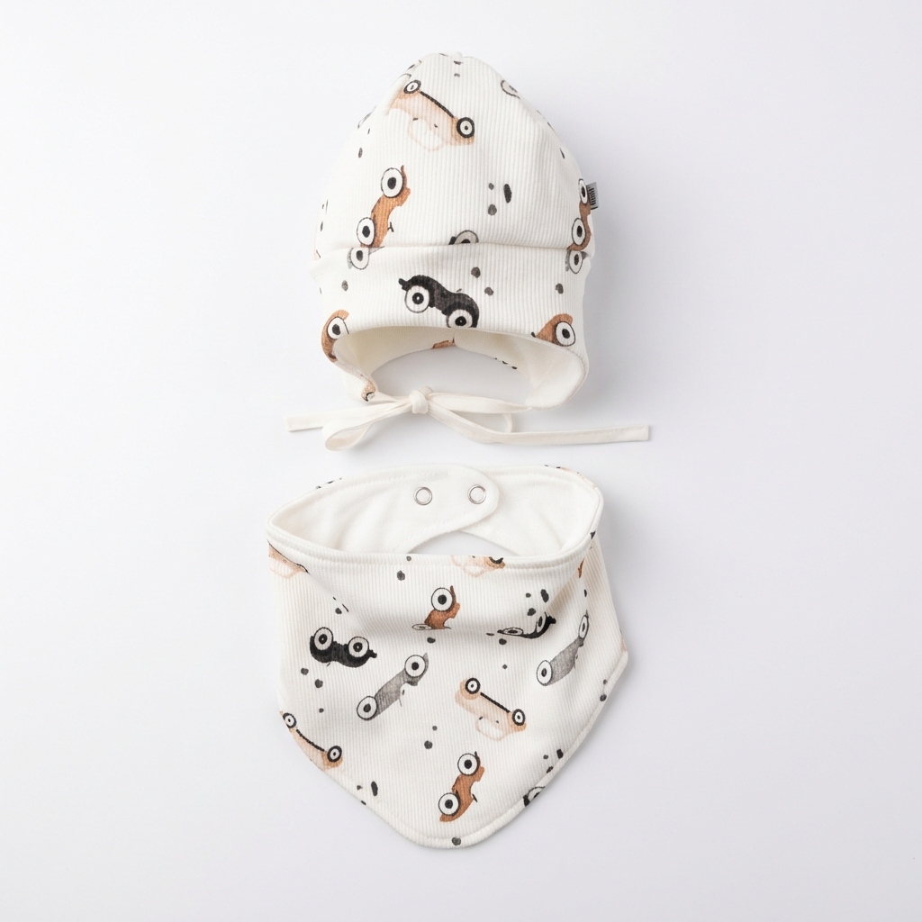 CiuchCiuch czapka niemowlęca komplet rozmiar 46-48 cm