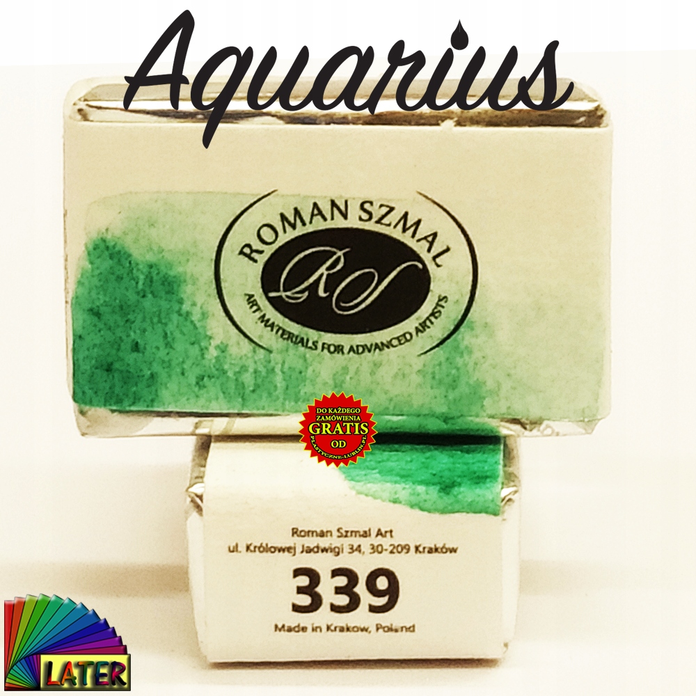 Farby akwarelowe Aquarius zielony 1 szt. 2,5 ml