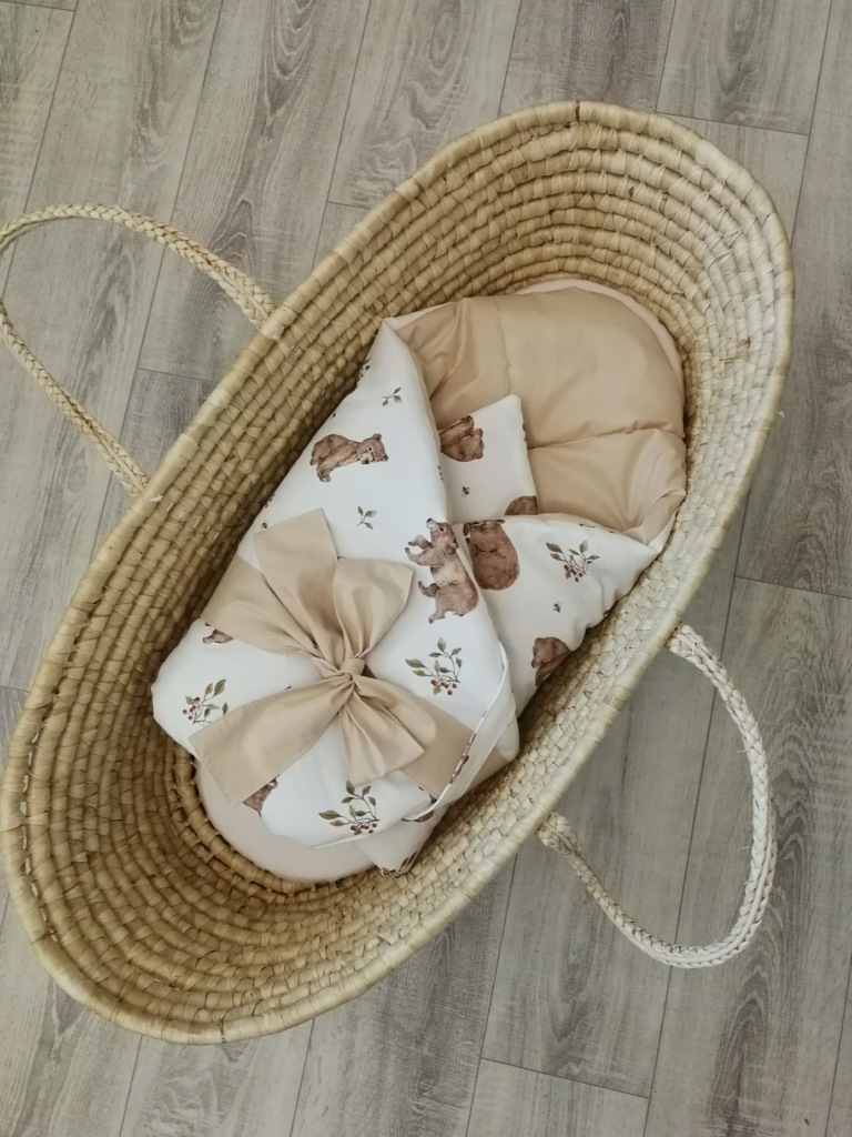 Rożek, becik niemowlęcy wiązany premium Koell
