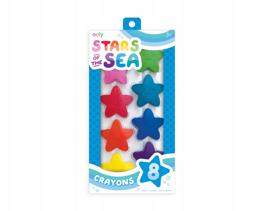 Kredki świecowe Ooly Stars Of The Sea 8 sztuk