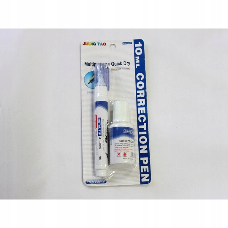 Zestaw korektorów, 1 pisak (7 ml) + 1 korektor z pędzelkiem (20 ml).