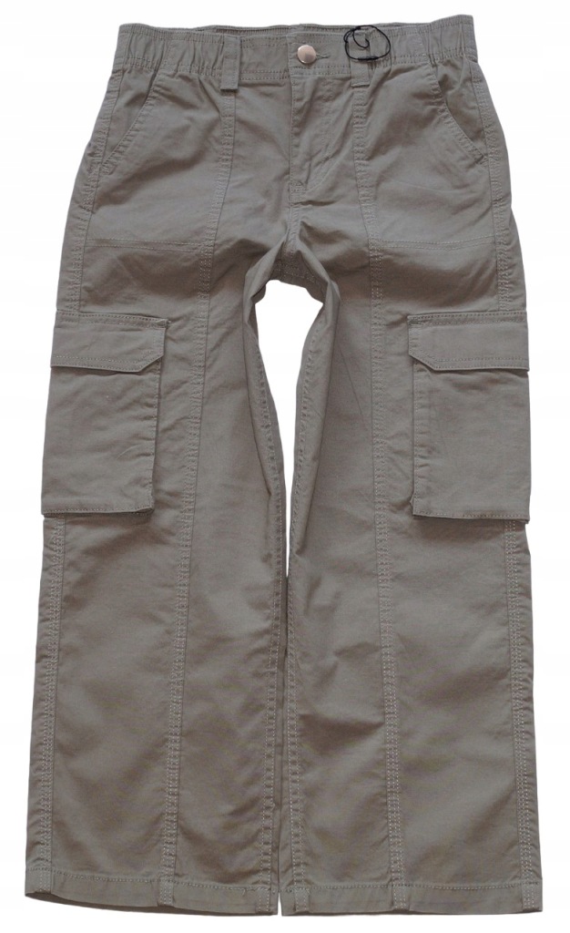 PRIMARK spodnie materiałowe szerokie nogawki khaki 128