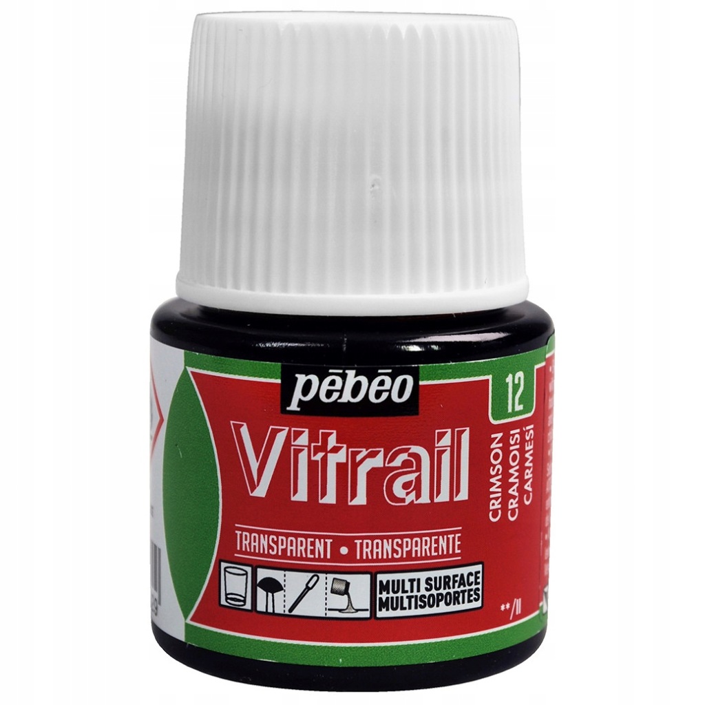 Farby do szkła Pebeo czerwony 1 szt. 45 ml