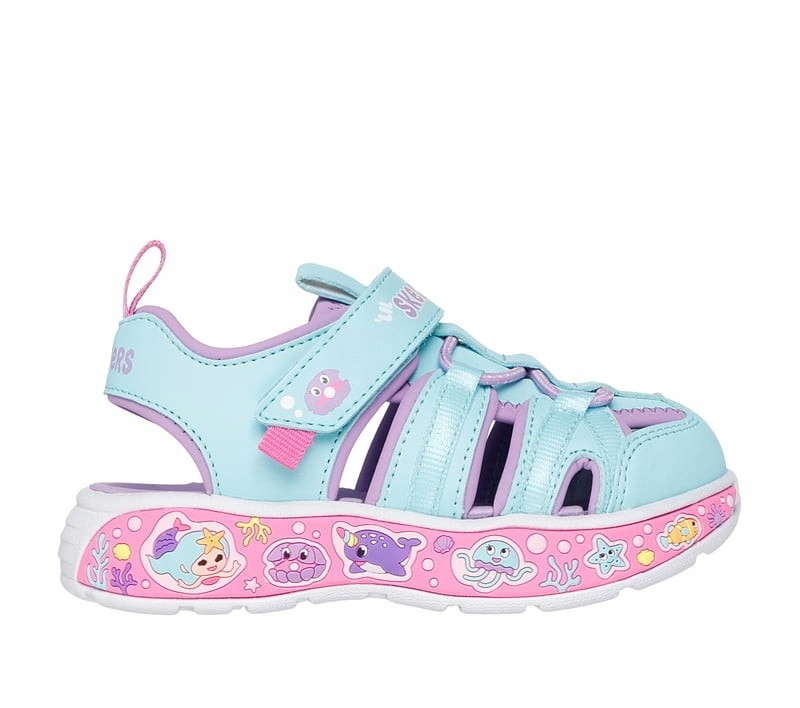 Skechers sandałki dziecięce tworzywo sztuczne niebieski rozmiar 26
