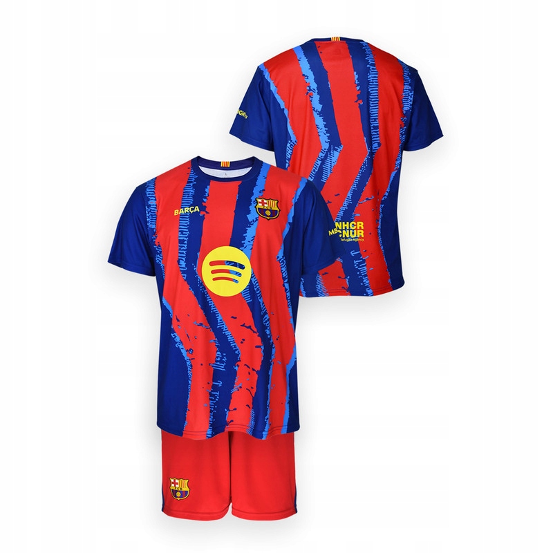FC Barcelona 2025-26 premium dziecięcy komplet wyjazdowy nr 4
