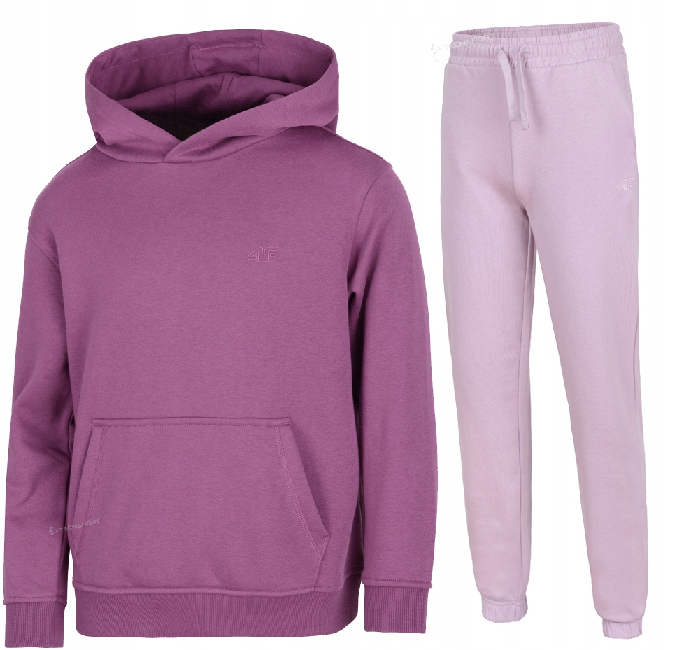 4F OCIEPLANY DZIEWCZĘCY DRES KOMPLET BLUZA SPODNIE / rozm 152