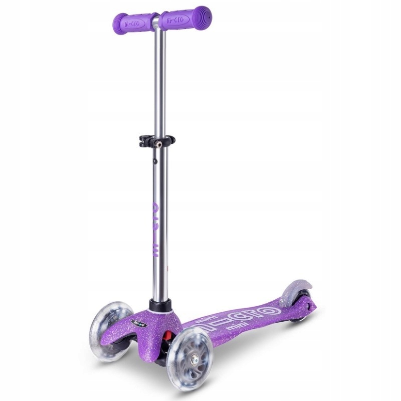 Micro - Trójkołowa hulajnoga ze świecącymi kołami Mini Deluxe Fairy Glitter