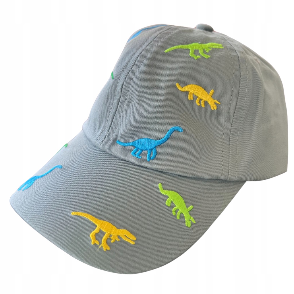 Czapka z daszkiem dla chłopca w dinozaury bejsbolówka dziecięca 48-50 cm