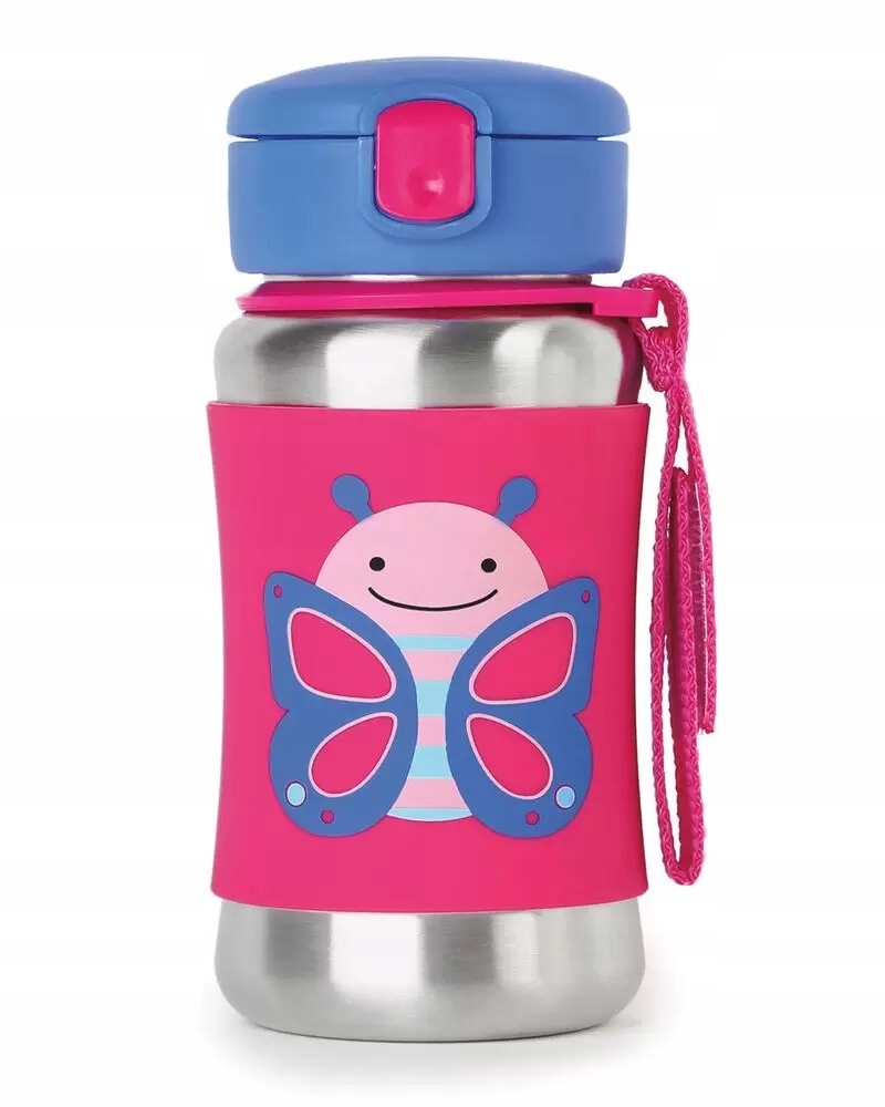 SKIP HOP Bidon stalowy dla dziecka Motyl 350 ml