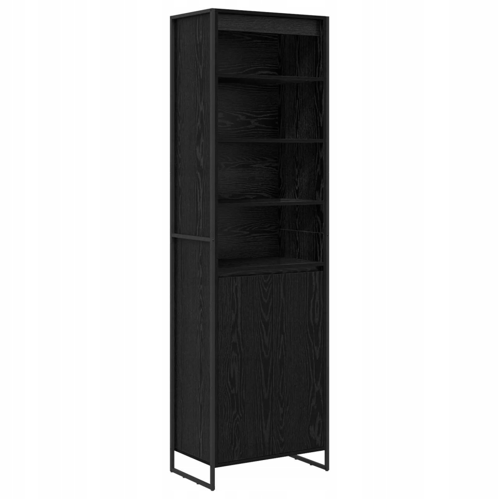 Wysokie szafki 2 pcs Czarny Dąb 60 x 36 x 300 cm