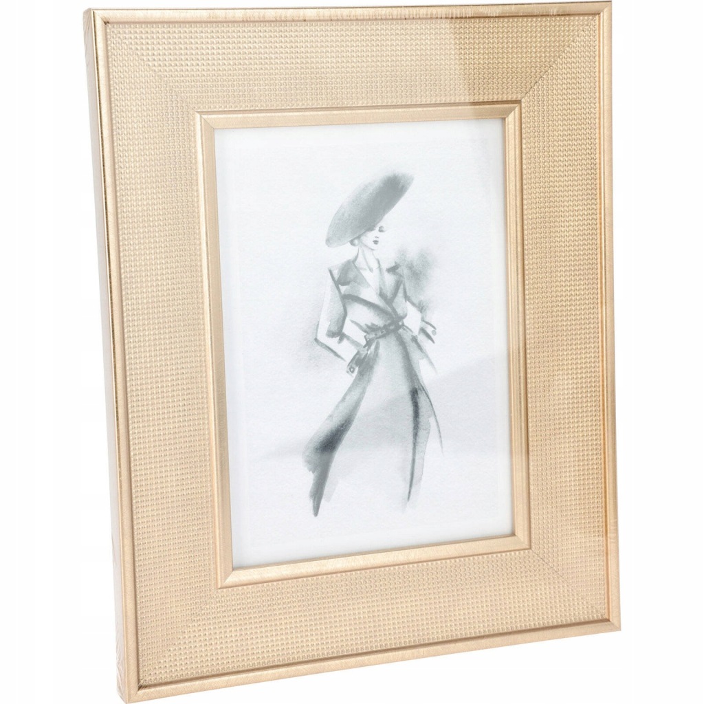 RAMKA NA ZDJĘCIE BRĄZOWA MDF FOTORAMKA PROSTOKĄTNA FORMAT ZDJĘCIA 13x18 cm