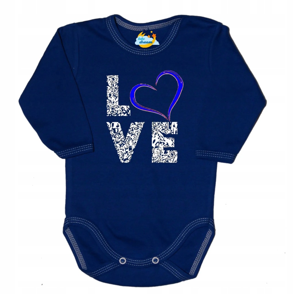 Body kocham Cię LOVE granat 104 3 lata +
