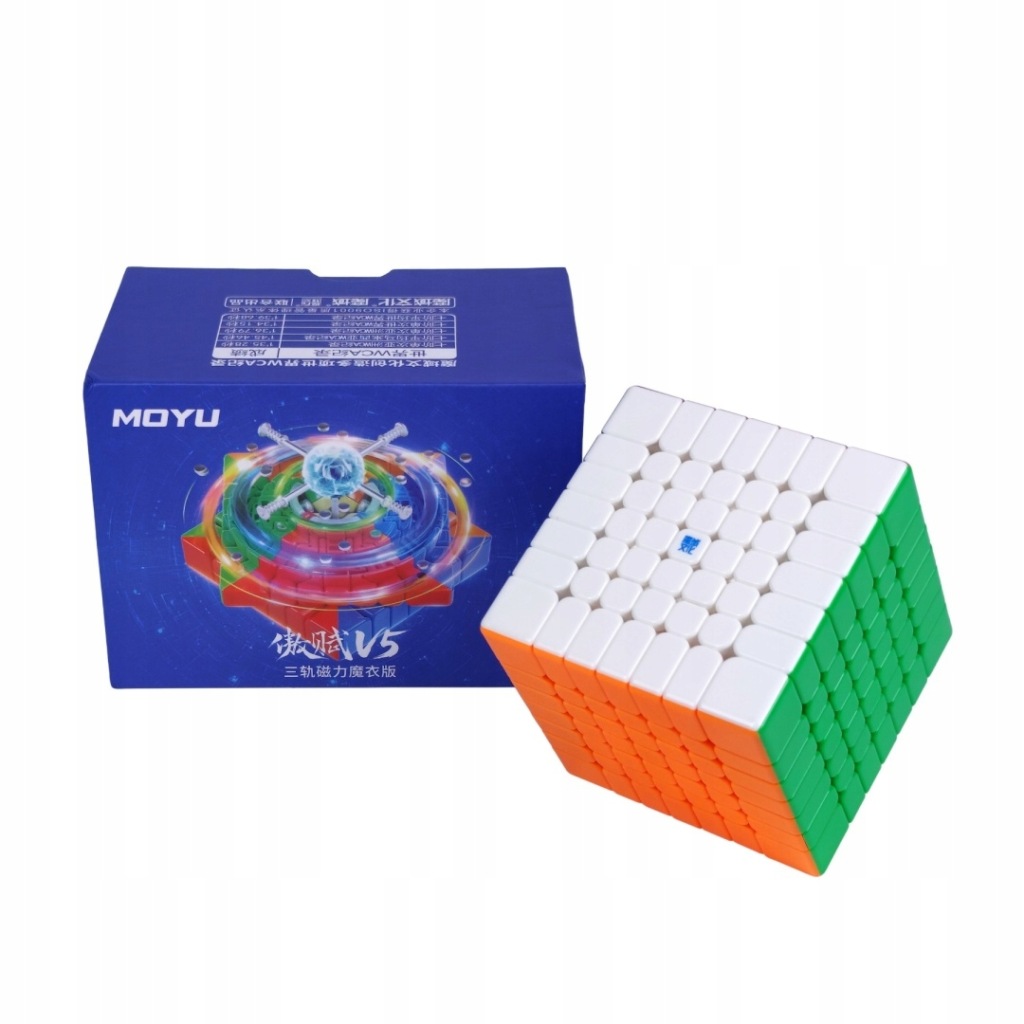 Kostka logiczna MoYu AoFu V5 Triple-Track Magnetic 7x7 UV