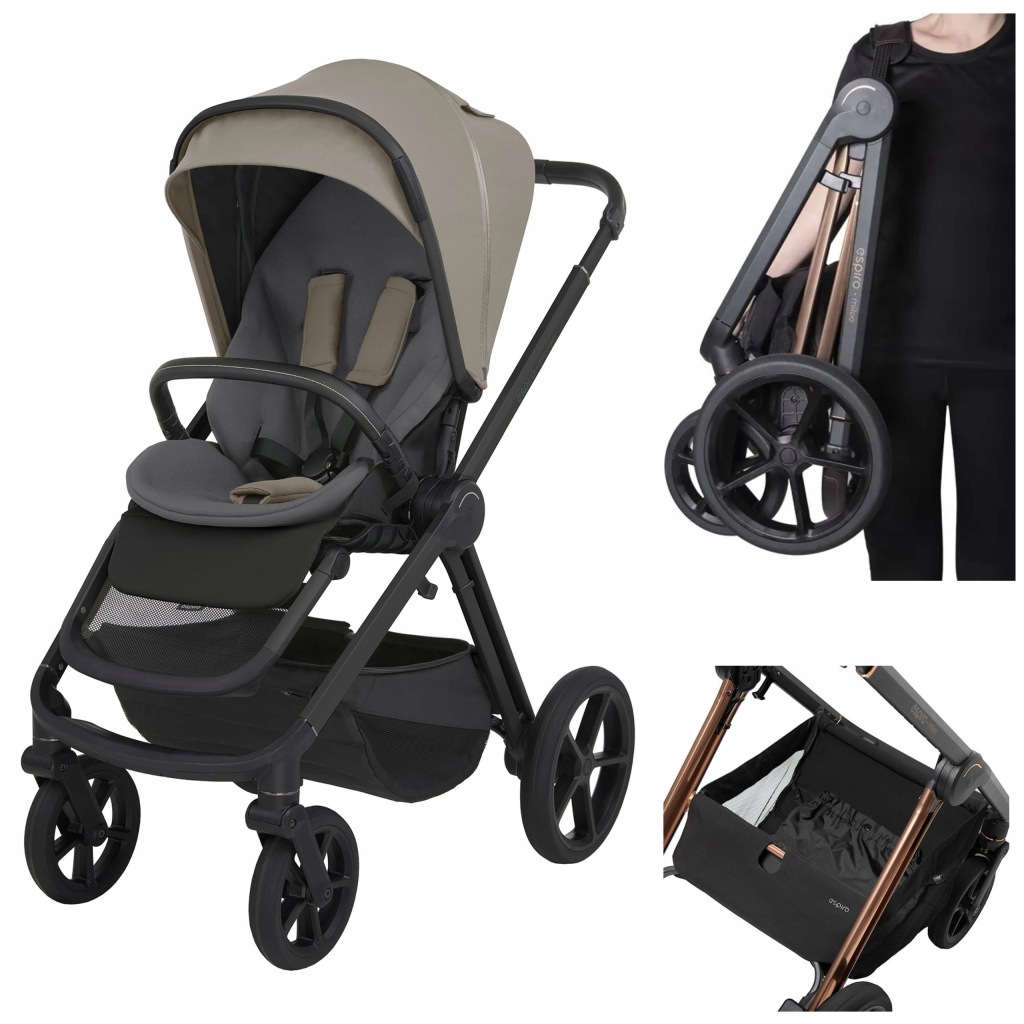 Wozek spacerowy spacerówka miloo way| 217 cashmere gray ESPIRO