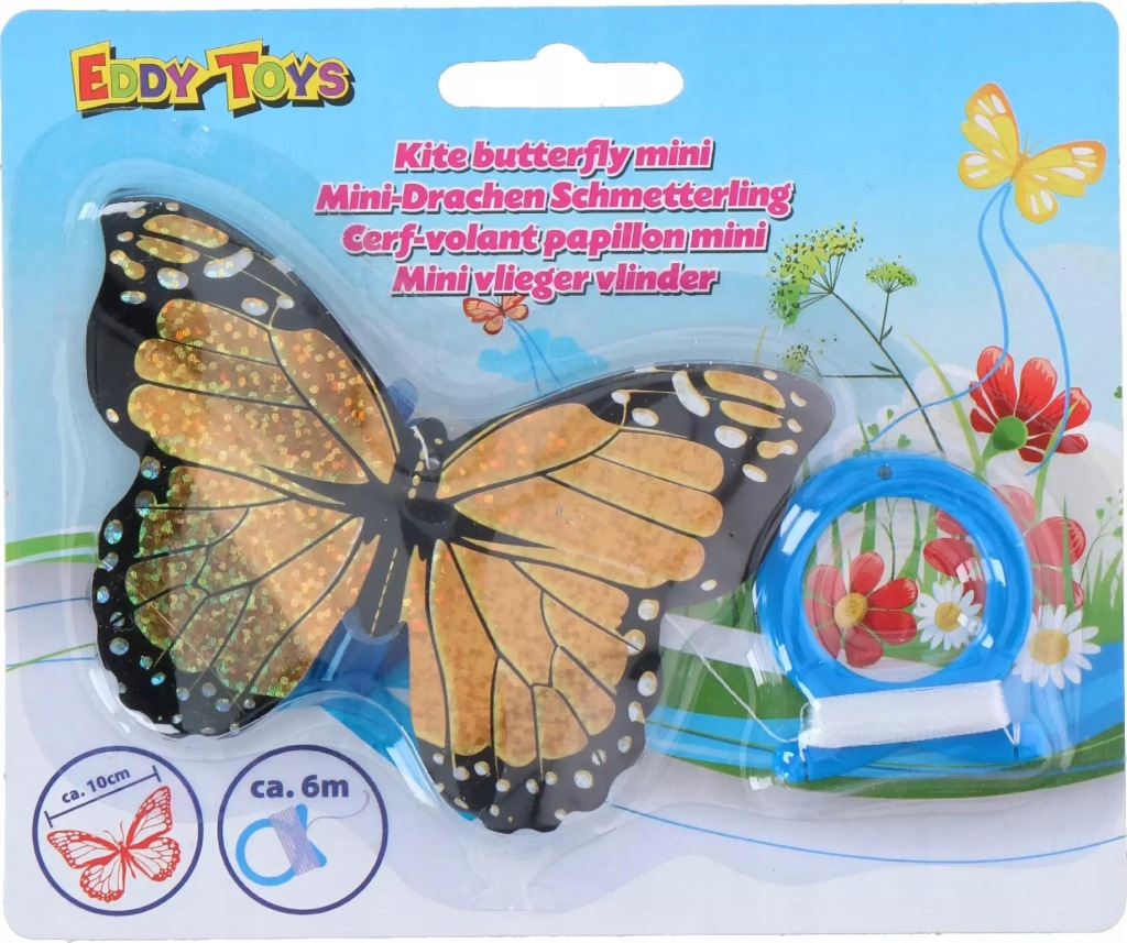 MAŁY LATAWIEC DLA DZIECI MINI MOTYL LINKA 6M EDDY TOYS BUTTERFLY