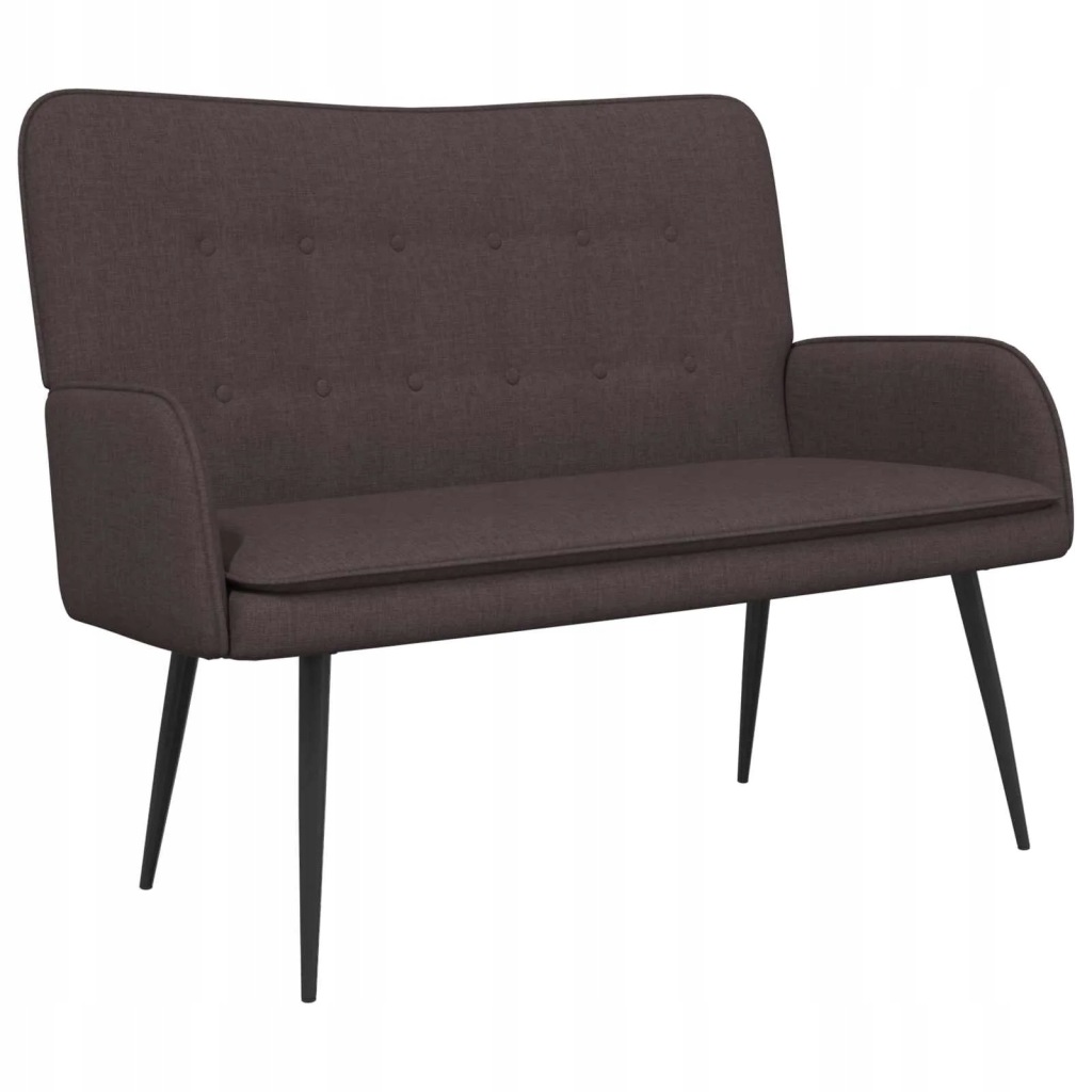 Sofa VidaXL 42028906 61 x 115 cm tkanina brązowy